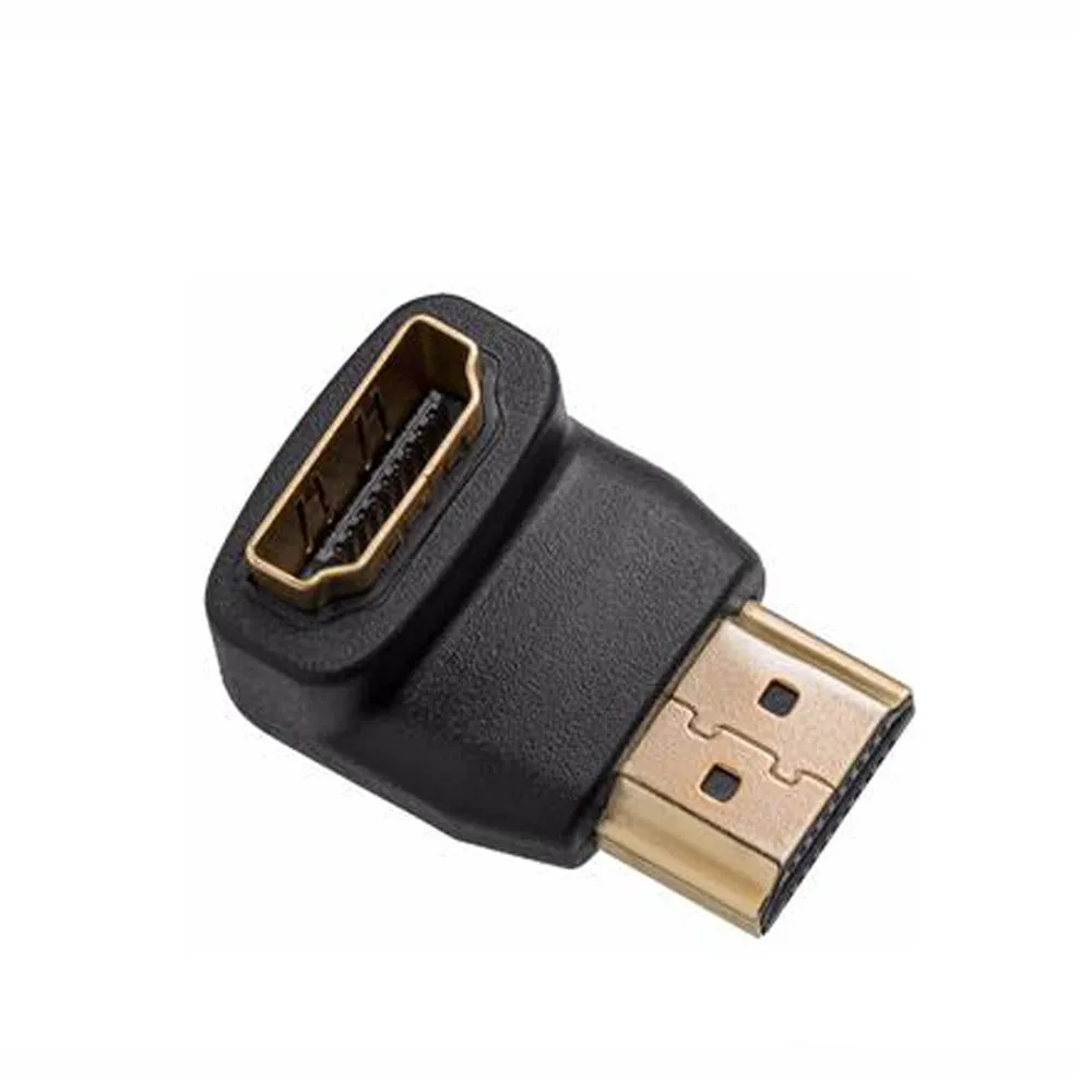 

HDMI Male to Female Connector Adapter 270/90 Degree Gold Plated Right Angle Drop Shipping l1108#2