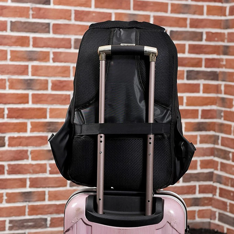 Мужской рюкзак AHRI с защитой от кражи паролем usb зарядкой рюкзаки для ноутбука