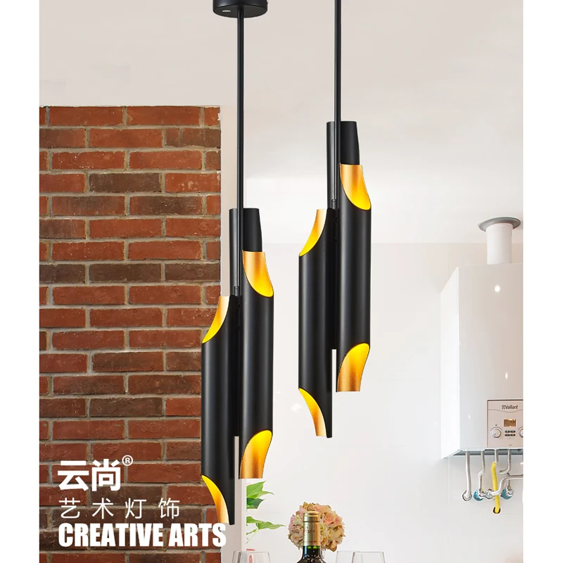 

Black aluminum pendant lights dining room pendant lamps modern For the living room dining hall lighting LED AC 90-260V