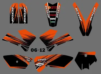 

New (0556Orange&Black ) TEAM GRAPHICS&BACKGROUNDS DECALS STICKERS Kits Fit for SX85 2006 2007 2008 2009 2010 2011 2012