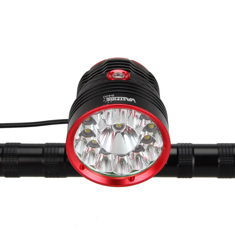 30000lm велосипедная лампа 14x XML T6 светодиодный головной светильник перезаряжаемый велосипедный передний светильник фонарь Аксессуары для велосипеда+ аккумулятор 8,4 в+ зарядное устройство