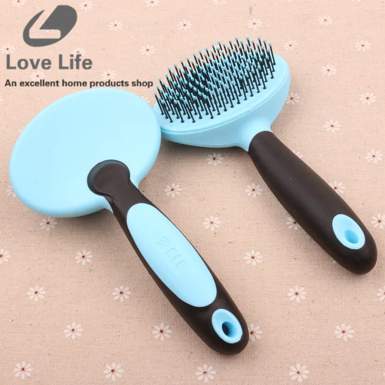 Dog Grooming Brushes and Combs with Massage Head Metal pet Dog Comb