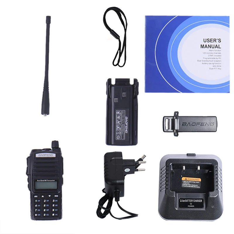 Портативная рация BAOFENG Двухдиапазонная VHF UHF двухстороннее радио CB FM