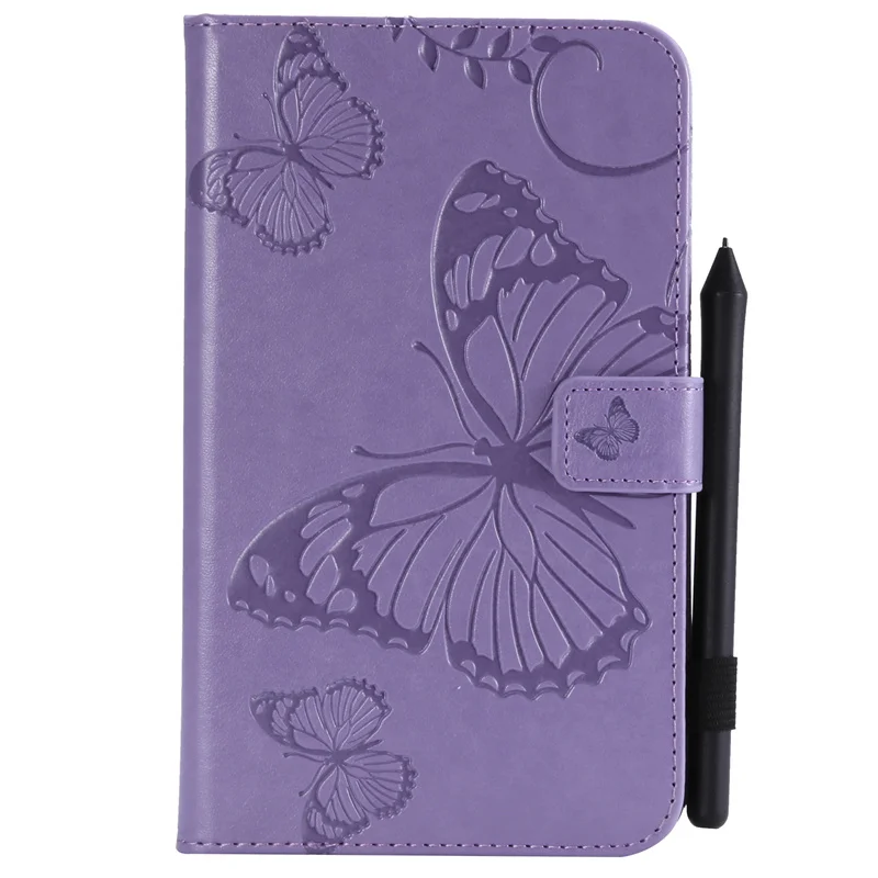 3D Butterfly Embossed Tablet Case Cover For Samsung Galaxy Tab A6 7.0 SM-T280 SM-T285 Flip PU Leather Tablet Cover +Stylus Pen (11)