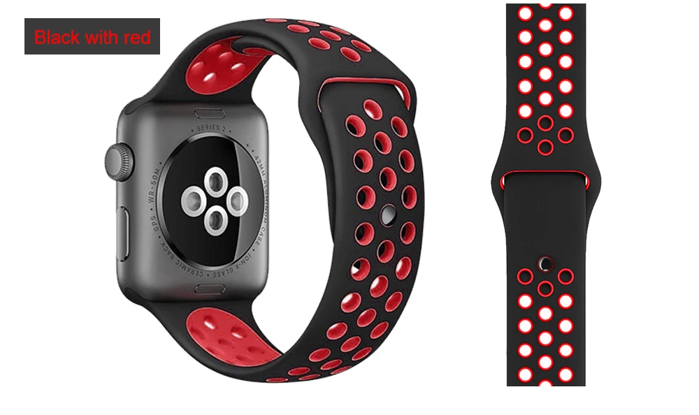 MU SEN мягкий силиконовый сменный спортивный ремешок для 38 мм Apple Watch Series1234 42 мм наручный браслет ремешок для iWatch Sports Edition