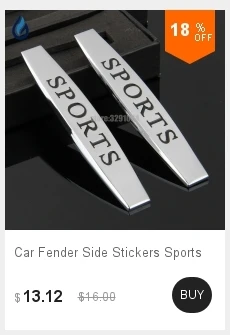 Спортивный логотип эмблема значок наклейки 3D металлические крылья боковые автомобильные наклейки для Vw Golf 4 Mk3 Audi A4 B6 Alfa Romeo Toyota Corolla Kia Rio