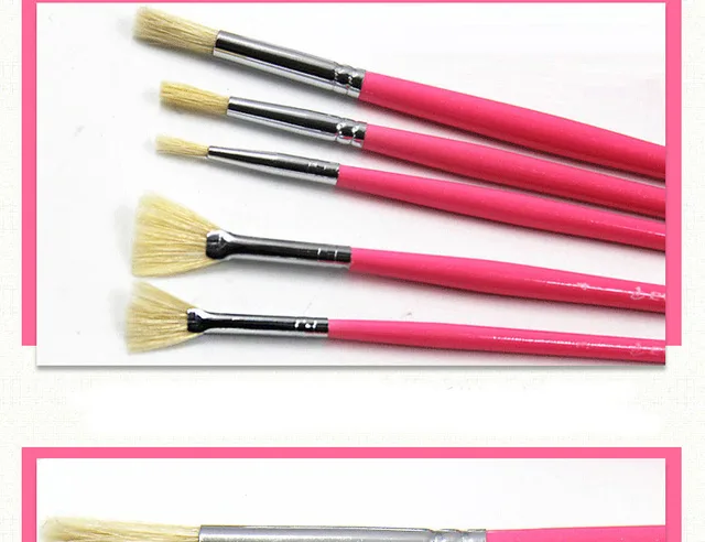 13Pcs High Quality dream Pink suit Gouache Painting brush pen pig bristle  birch Wooden Handle Professional artist Art Supplies - AliExpress