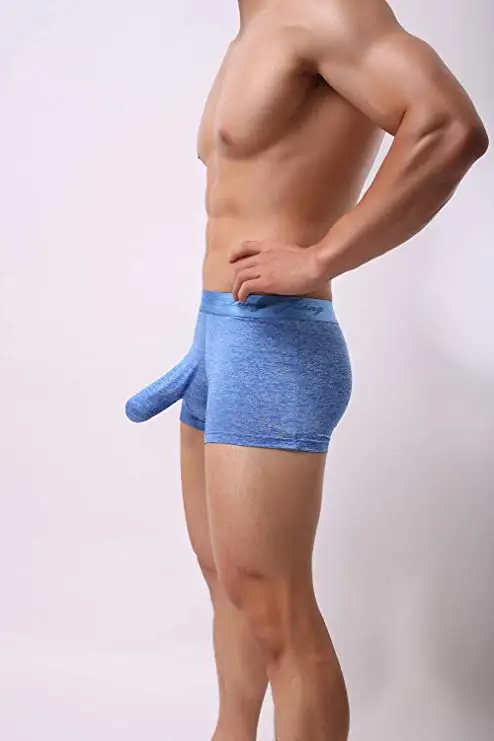 

Mens Sexy Separate Pouch Boxer Brief Underwear Sheath Prevent Friction