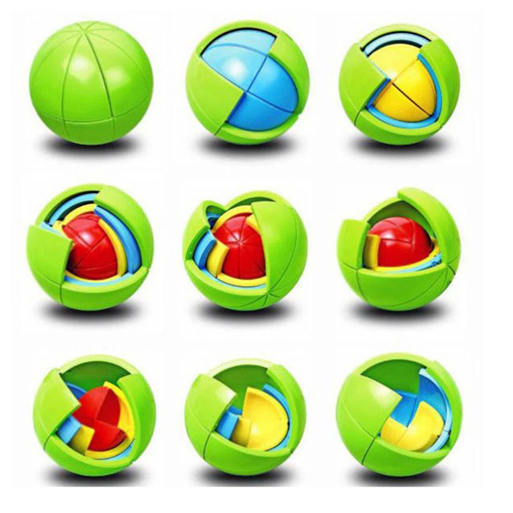 

Creative Round Maze Sphere Puzzle Magic Ball Cube Toy for Kids Boys Children