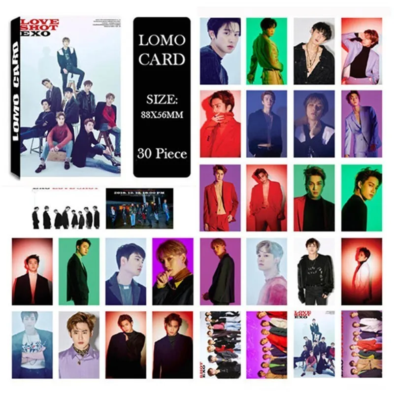 LOMO Card KPOP BIGBANG/EXO/BLACKPINK/GOT7/IKON/RED VELVET/SJ/NCT127/IZONE/TXT/TWICE/MONSTAX/Album Small Cards Photo Photocard