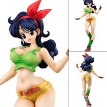 NEW Dragon Ball Z Gals Lunch Black Hair Ver. Figure PVC Japan Anime Collectible Mascot Toys 100% Original