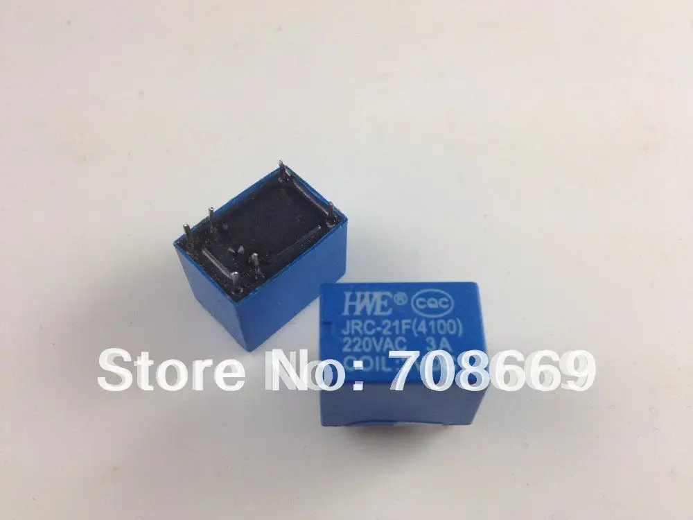 

100 шт. миниатюрное реле PCB JRC-21F 4100 DC 3V 6 контактов