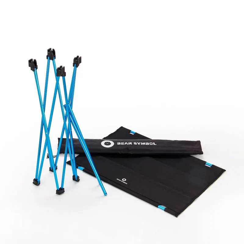 Mesa plegable portátil para acampar en el aire libre 7075 Luz de aleación de aluminio precio más bajo en la mesa de Aliexpress
