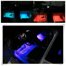 Автомобильный интерьер светодиодный наклейки для Nissan, Qashqai, Juke Mitsubishi ASX Lancer outlander mazda 3 6 CX-5 seat leon автомобильные аксессуары