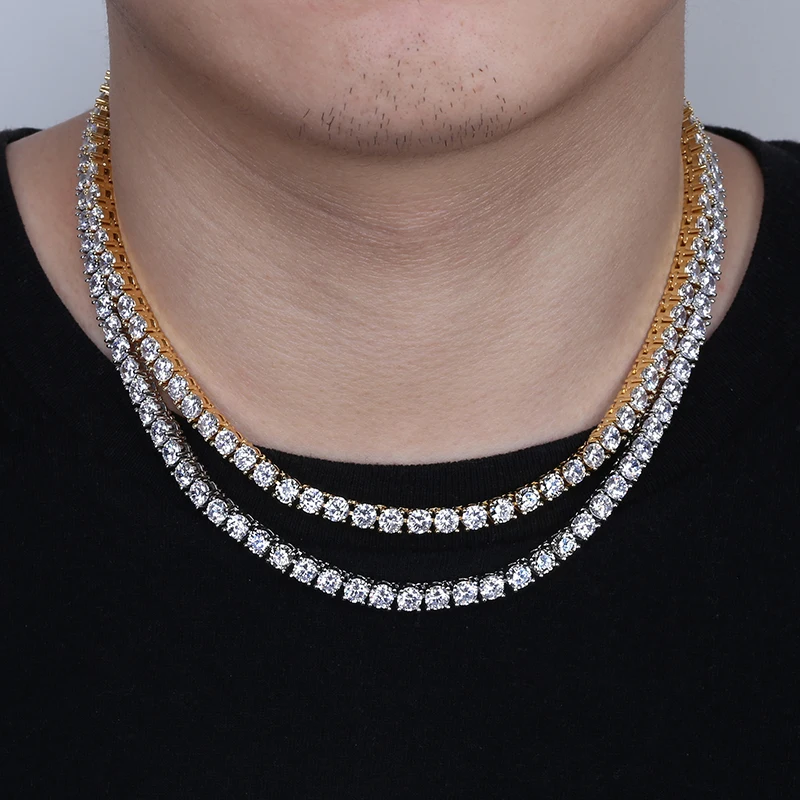 TOPGRILLZ 5MM Iced Out Bling AAA Zircon 