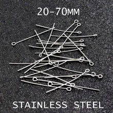 20 50 70 мм нержавеющая сталь головы глаз еды булавки для самостоятельного изготовления ювелирных изделий серьги браслет ожерелье найти аксессуары