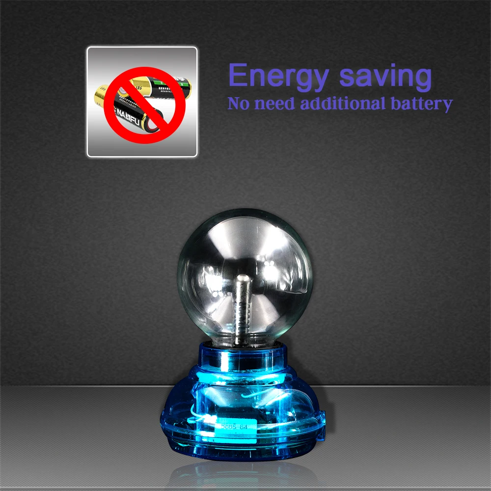 CNSUNNYLIGHT Car Music Sound Control LED USB Plasma Ball Electrostatic Lamp Decoration Atmosphere DJ Lights Party Magic Lighting