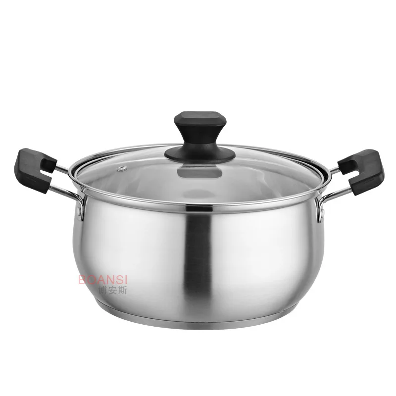 

1pcs Stainless Steel Extra Bottom Extra High Steamer Pot Cookware Food Induction Soup&Stock Pots Home Kitchen Cooking Tools