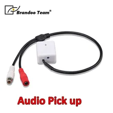 Дешевый и Мини микрофон аудио Микрофон для видеонаблюдения 12 В DC RCA выход аудио звук палочки для камеры безопасности DVRs