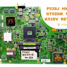 Оригинальная материнская плата для ноутбука ASUS P53SJ HM65 GT520M 1GB K53SV REV 3,2 протестированная хорошая