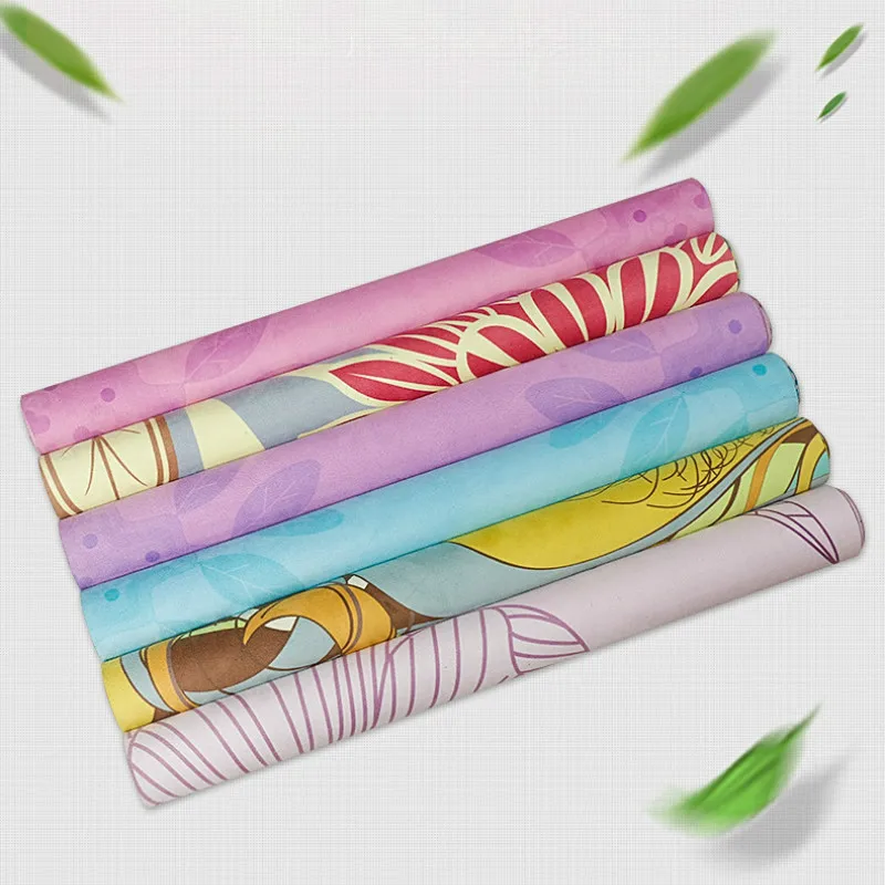 

183*68cm*1mm Suede Natural Rubber Yoga Mat Anti Slip Sweat Absorption Yoga Pad Fitness Gym Sports Exercise Pad Yoga Mats