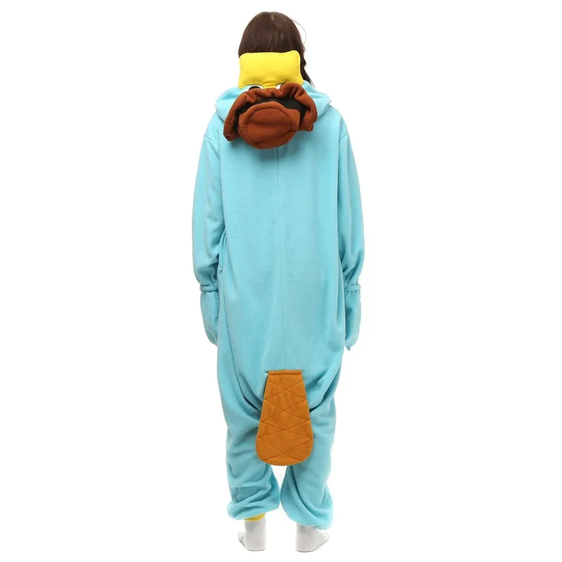Perry Das Schnabeltier Pyjamas Blau Nachthemd Heisse Halloween Kostum Erwachsene Unisex Onesie Nachtwasche Halloween Costume Adult Costume Adulthalloween Costume Aliexpress