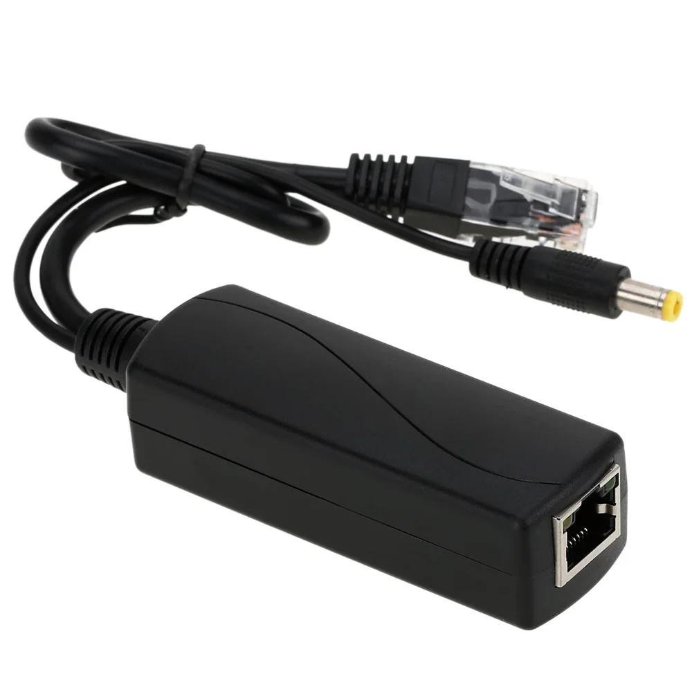 PoE Splitter/инжектора/разъем IEEE802.3af активные 10/100 Мбит/с RJ45 Мощность Over Ethernet для IP Камера voip телефон AP 12 В 1A Выход