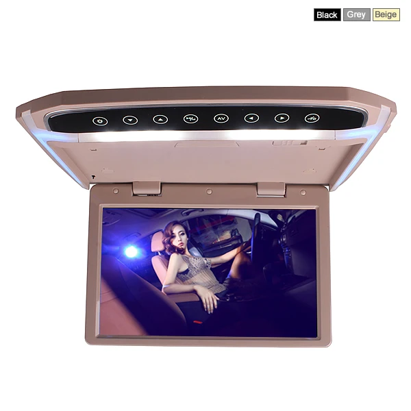 

Car Roof Mounted Overhead Flip Down MP4 MP5 Video Player 10 Inch LED 1080HD Monitor with HDMI SD AV InPut