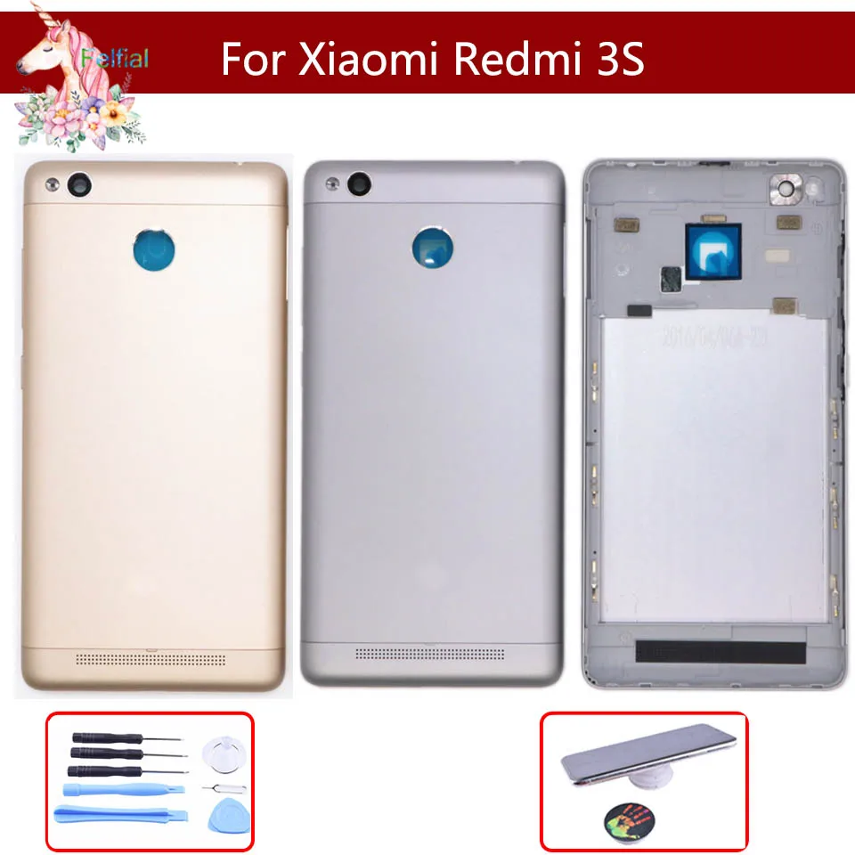 Крышка батарейного отсека для Xiaomi Redmi 3S задняя крышка корпуса средний корпус