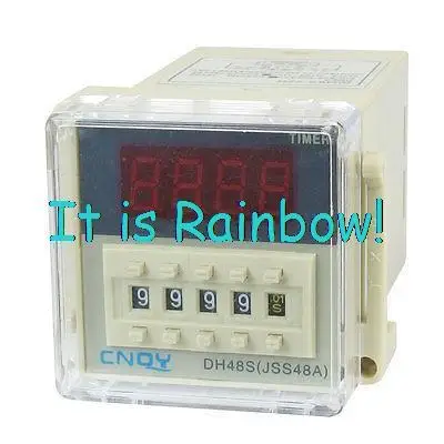 

Free Shipping AC 110V DPDT 8P 0.01S-9999H 4-Digit Programmable Timer Delay Relay DH48S-2ZH