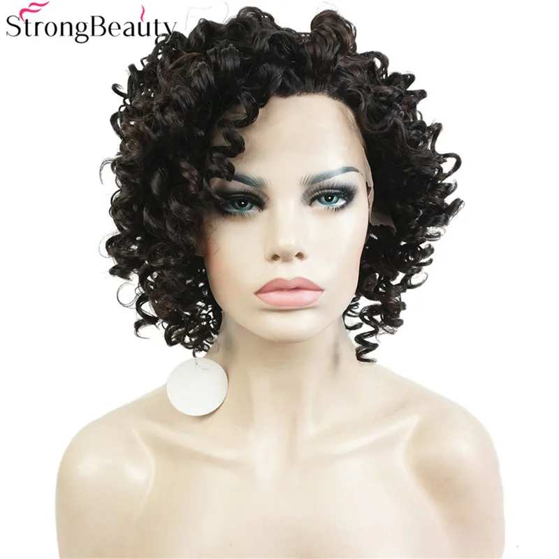 short Lace Front Kinky Curly wig for black women -DSC05979__