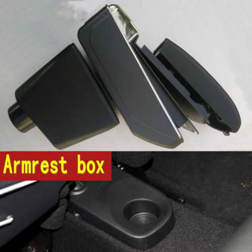 

For Renault Clio Captur Armrest box central Store content box with cup holder ashtray with USB interface