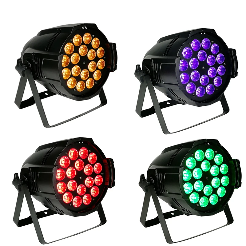 4PC/Lot 18X18W RGBWA UV 6IN1 LED Par Light Aluminum DMX512 Stage Disco DJ Equipment | Лампы и освещение