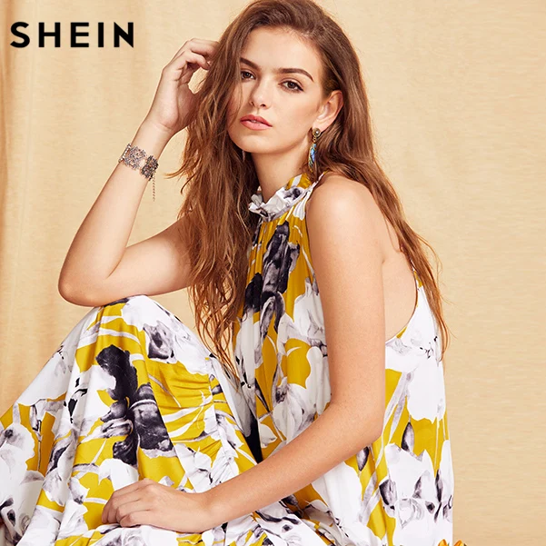 Buy SHEIN Womens Summer Long Beach Dresses Boho Ladies