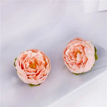 5PcsPcak Peony Artificial Flowers Fake Peony Flower Head for Home Wedding Party Decor