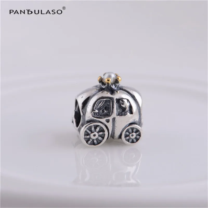 

Authentic 925 Sterling Silver Jewelry Charm Beads Fits European Charm Bracelet & Choker Fair Carriage Beads Women DIY Jewelry