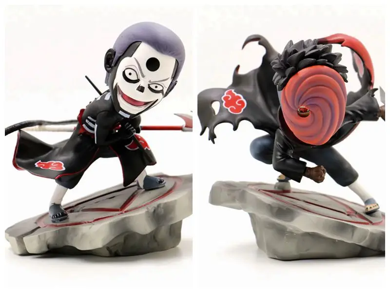 Аниме 16 см Uzumaki Naruto Akatsuki PVC Zero Uchiha Obito Madara UCHIWA Tobi Hidan Коллекционная модель игрушки