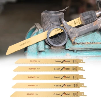 

5 Pc 9 Inch BIM Reciprocating Quick Cut Saw Blade S1122EF For Metal Wood Cutting