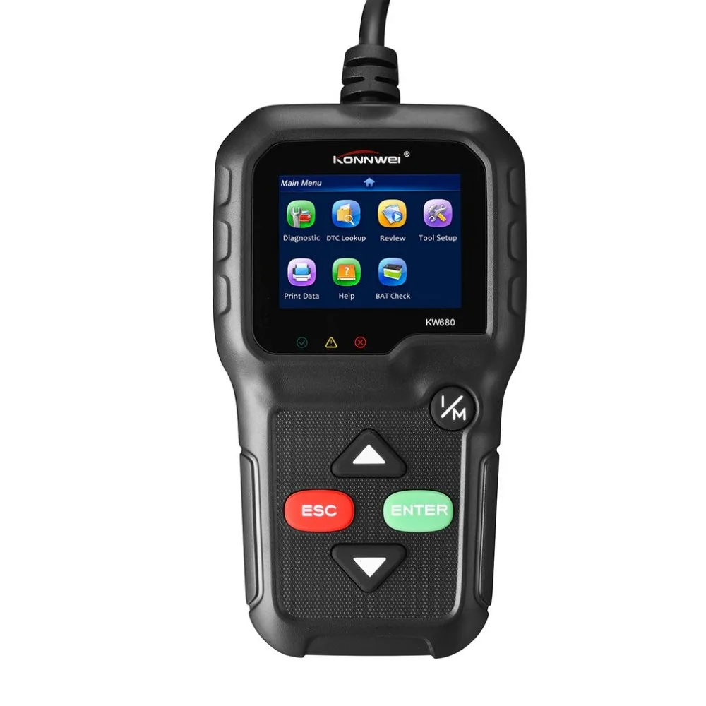 Лучший автомобильный OBD2 сканер считыватель кодеров KW680 Поддержка нескольких языков полный OBD 2 Функция Авто Автомобильный Сканнер для диагностики инструменты