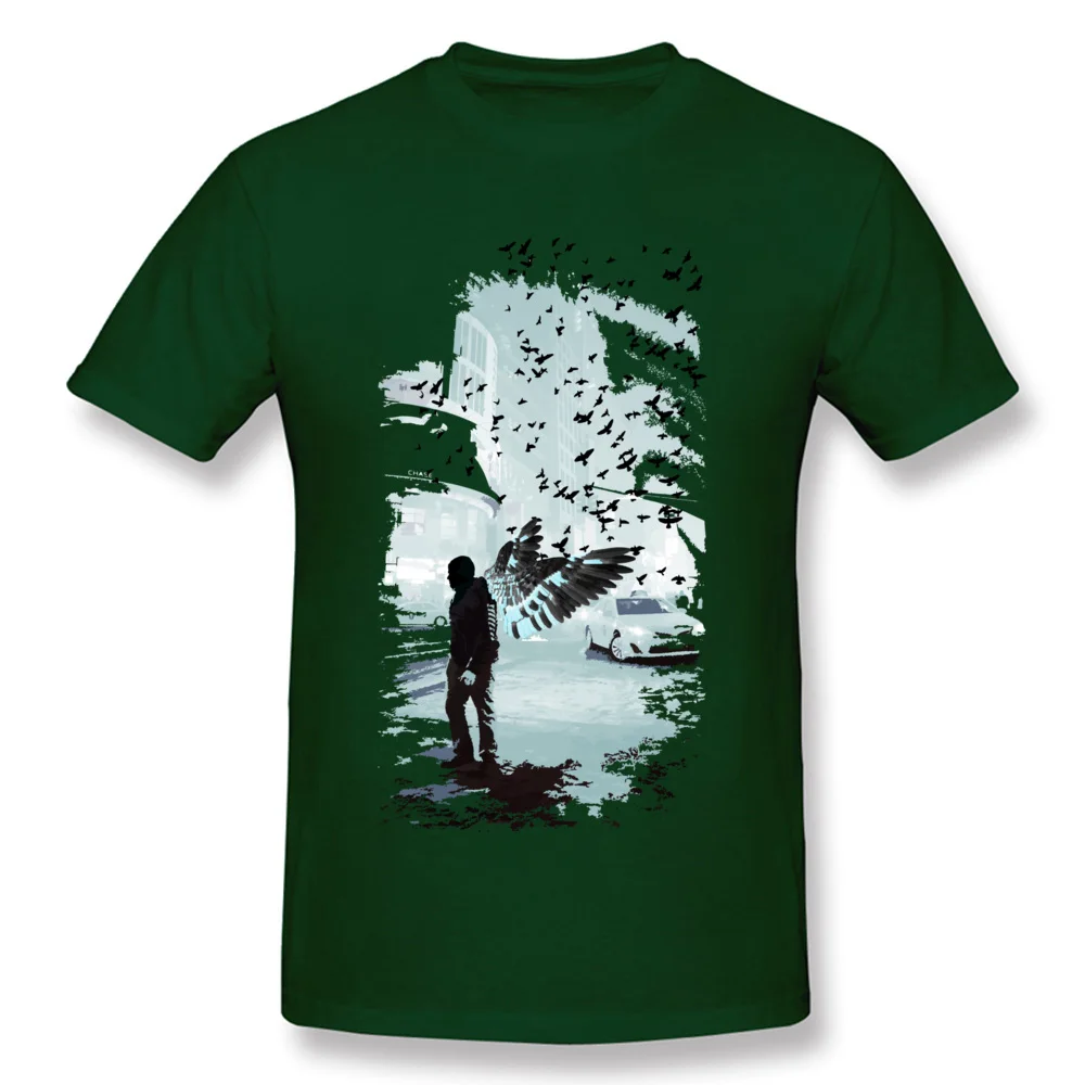 Angel In Manhattan Top T-shirts Short Sleeve Family 2018 Discount Men Summer Tops Tees Family T-shirts O Neck Pure Cotton Angel In Manhattan dark