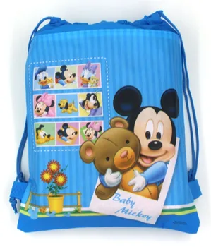 

6pcs/lot Cartoon Mickey Mouse Non-woven Fabric Backpacks Kids Happy Birthday Party Gift Bag Supplies