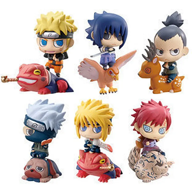 

Anime 6 Styles Naruto 5cm Action Figure Sasuke Ninja Kakashi Model Toy Lovely Anime Figurines Kids Decoration Toys Juguete