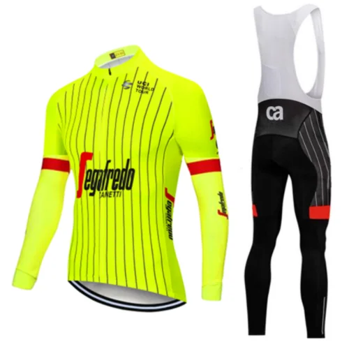 Треккинг Marca de alta qualidade pro tecidos Finos desgaste Ciclismo longo Jersey ciclismo roupas bicicleta roupas Calcas - Цвет: Cycling set