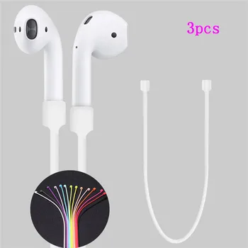 

3pcs for Wireless Bluetooth Earphone Anti-lost Neck Strap Silicone for Apple for Airpods Earphone String Rope Earphone Accessory