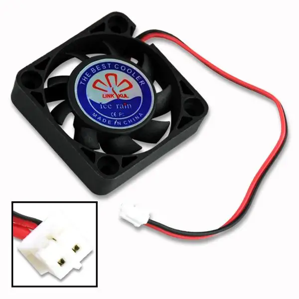 YCDC 40 мм 2 Pin PC Вентилятор 40x40 черный Настольный Процессор теплоотводящий кулер