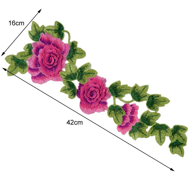 3D Mulity Красочные цветы пришить патчи Вышивка Патчи одежда панк Мотив Аппликация DIY аксессуары для одежды Скрапбукинг