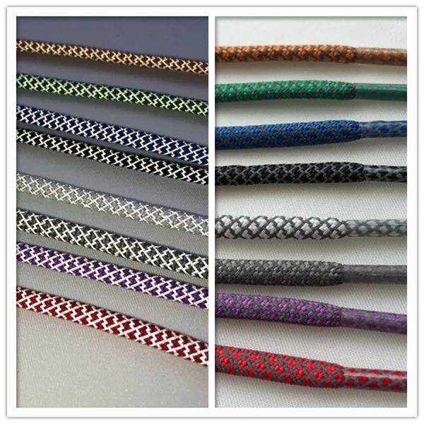 

Weiou fashion 3m Custom sports shoelaces High quality boot laces reflective cord Support Customized color