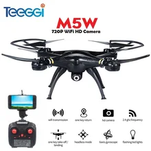 Teeggi M5W RC Quadcopter With Camera WiFi FPV 720P HD Altitude Hold One Key Take Off