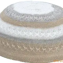 Много стилей смешанные Случайные узоры Размер L взрослые трикотажные мусульманские мужские шапки периметр 55 см