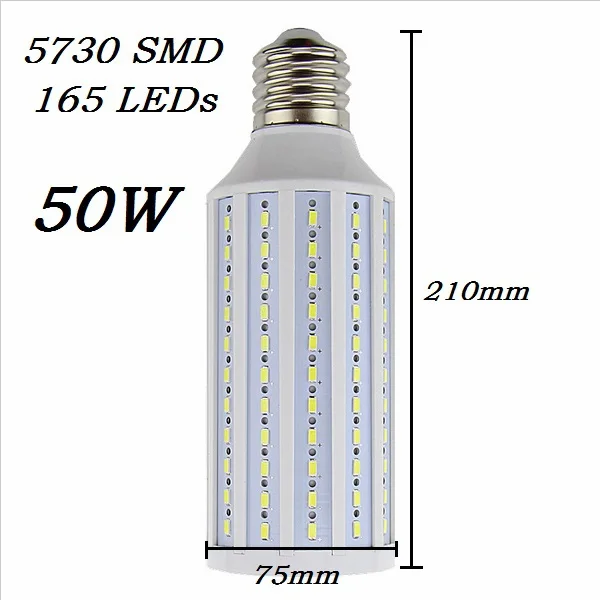 3 шт./лот 50 Вт 60 Вт 80 Вт светодиодный светильник 5730SMD E27 B22 E40 E26 110 В/220 В лампада лампы кукурузы кулон освещение Люстра потолочная пятно света